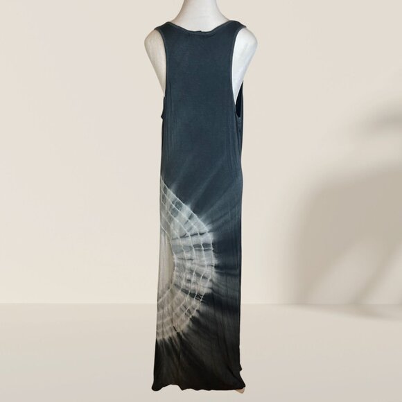 Say What? Blue & Gray Tie-Dye Maxi Tank Dress Size XL - Picture 3 of 6